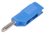 Mufă banană albastră 4mm 30A 33VAC 60VDC, HIRSCHMANN