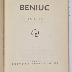 MIHAI BENIUC , COLECTIA '' CELE MAI FRUMOASE POEZII '' NR. 17 , 1959, FORMAT REDUS