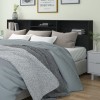 Gossi dulap tablie, negru, 220x19x103,5 cm