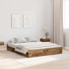 VidaXL Cadru de pat cu spațiu de depozitare Lemn vechi 140 x 200 cm 3335299