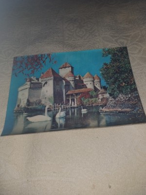 CARTE POSTALA IMAGINE 3 D, CASTEL DE PE VALEA LOAREI foto