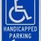 Handicapped Parking Sign Left Arrow