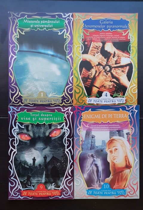 Misterele Păm&acirc;ntului și Universului * Galeria fenomenelor paranormale * Totul despre vise și superstiții * Enigme de pe Terra (4 vol.)