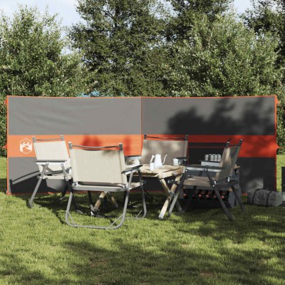 vidaXL Paravan de camping, gri/portocaliu, 344x120 c, impermeabil 4009653 foto