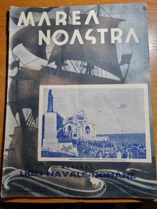 marea noastra septembrie 1937-calarasi,orsova,sulina,statuia carmen sylva cazino