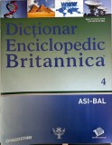 Dictionar Enciclopedic Britannica nr. 4 ASI-BAL, romana, stare buna, coperti brosate, enciclopedie