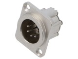 Conector XLR 5 pini AMPHENOL AX 7,5A 133V IP40 soclu tată lipire 18AWG