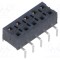Conector şiruri pini mamă 10 pini 2,54mm aurit SMT SAMTEC