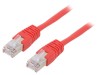 Patch cord F/UTP 5e roșu 2m, Gembird