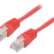 Patch cord F/UTP 5e roșu 2m
