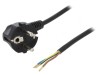 Cablu Electric 3x1mm2 PVC 5m Negru 16A 250V