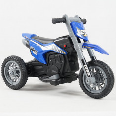 Motocicleta electrica cu 3 roti, Kinderauto Enduro 60W 12V STANDARD, culoare albastru