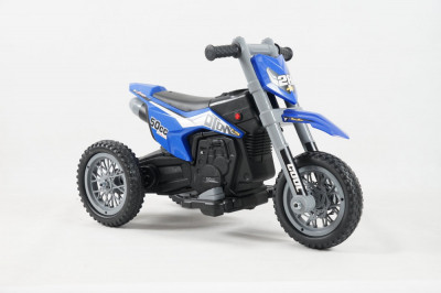 Motocicleta electrica cu 3 roti, Kinderauto Enduro 60W 12V STANDARD, culoare albastru foto