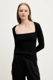 Abercrombie &amp; Fitch pulover femei, culoarea negru, KI150-5176