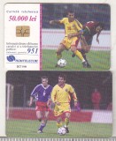 bnk card Cartela telefonica - 2001 50000 lei Gheorghe Hagi 3 - RO-ROM-0100B