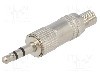 Conector jack, Jack 3,5mm, 3 contacte, tata, {{Producator}} -