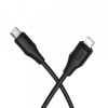 Cablu Date si Incarcare USB-C - Lightning HOCO X124, 27W, 1m, Negru, Apple