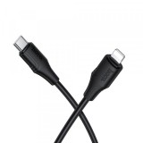 Cablu Date si Incarcare USB-C - Lightning HOCO X124, 27W, 1m, Negru