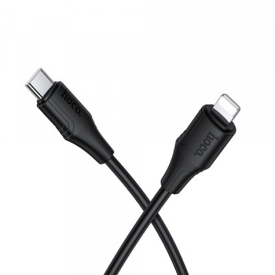 Cablu Date si Incarcare USB-C - Lightning HOCO X124, 27W, 1m, Negru foto