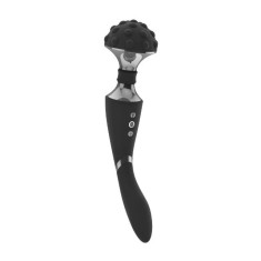 Aparat de masaj dublu VIVE Shiatsu Double-Action Massager Wand, pentru corp și punctul G, 10 funcții de viteză, negru