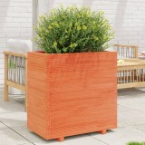 VidaXL Jardinieră grădină, maro ceruit, 70x40x72,5 cm, lemn masiv pin 3282591