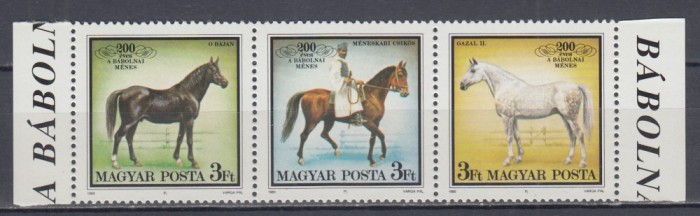 UNGARIA 1989 CAI DE RASA SERIE MNH