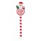 Semn Lemn Crăciun Santa Stop Here, Multicolor, 35 cm