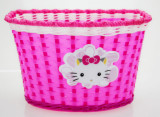 Cos biciclete copii HL-BS02-Kitty pentru roti 16&quot;, material plastic, culoare roz PB Cod:A647