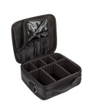 Portfard negru cu compartimente, 26x23x10 cm