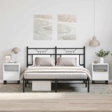 vidaXL Noptiere, 2 buc., alb, 40x35x50 cm, lemn compozit 830637