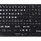 Litere autocolante pentru tastatura PC, laptop, Active, taste numerice incluse, fond negru, layout standard engleza US qwerty, rezistente la apa, core