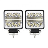 Set 2 x Proiectoare auto, Patrate, 102W per proiector