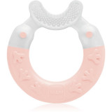 MAM Bite &amp; Brush jucărie pentru dentiție 3m+ Pink 1 buc