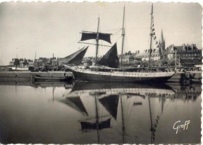 AD 1093 C. P. VECHE - ST-MALO -TERRE NEUVA AU POST -FRANTA foto