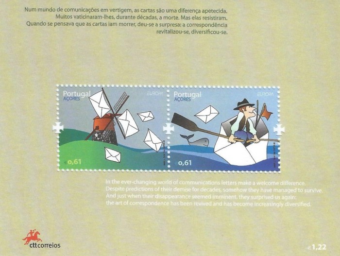 |Portugalia, Azore, bloc, Europa CEPT, 2008, MNH
