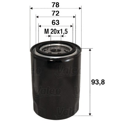 VALEO 586080 Filtru ulei foto