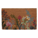 Cumpara ieftin Covoras intrare casa fibre cocos multicolor Flowers 75x45x1 cm