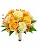 Buchet mic personalizabil cu trandafiri, floarea miresei si cires (Somon, Multicolor), Eventissimi&reg;