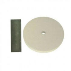 Disc perie pasla slefuit D150mm + pasta verde lustruit