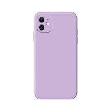 Husa pentru apple iphone 14 pro flippy, liquid silicone, cu microfibra pe interior, protectie antisoc, grass purple, mov