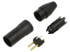 3 Pin Metal Plug with Straight Cord