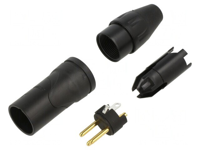 3 Pin Metal Plug with Straight Cord