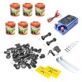 Kit gard electric complet Breckner 2 Joule, 1500 m fir, 100 izolatori