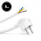 Cablu de retea montabil, de 5 metri - 3 x 1,5 mm&sup2; - alb