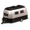 Macheta Rulota Airstream Bambi Sport 1974, scara 1:24, argintiu cu negru, GreenLight