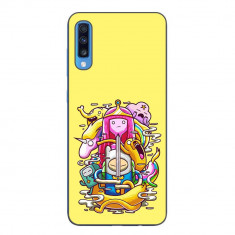 Husa compatibila cu Samsung Galaxy A70 Silicon Gel Tpu Model Adventure Time Poster