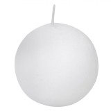Lum&acirc;nare Parafina, Sferică, Aromă Iasomie, Alb, 5x5cm, Timp Ardere 8 Ore, Oem