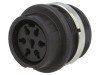 Conector DIN Mama Soclu 360&deg; IP40 Amphenol Seria C091B 7 Pini Baioneta Panou 300V