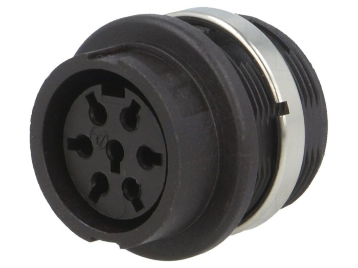 Conector DIN mamă 360&deg; IP40