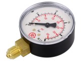 Manometru PNEUMAT 119-KD 0-25 bar, diametru 63mm, conexiune G1/4 inferioara, clasa 1.6, carcasa plastic, pt. lichide gaze inerte